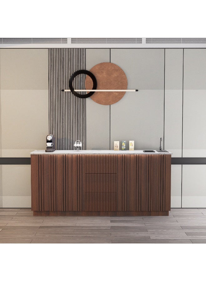 Coffee World Coffee corner package including hidden lighting, rinser, bin, and faucet - Image 1