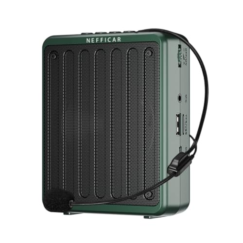 Nefficar Voice Amplifier for Teachers with Bluetooth 5.0, One-Touch Recording, 10W Amplification – Perfect Mic with Speaker for Classroom Teaching & Presentations - N512 (Wired) - Image 1