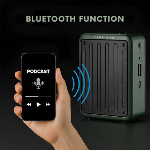 Nefficar Voice Amplifier for Teachers with Bluetooth 5.0, One-Touch Recording, 10W Amplification – Perfect Mic with Speaker for Classroom Teaching & Presentations - N512 (Wired) - Image 3