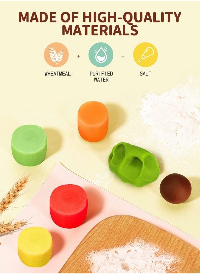MIXDE - 40-Piece Pretend Cooking Clay Toy Diy Hamburger Toy Set - Image 1