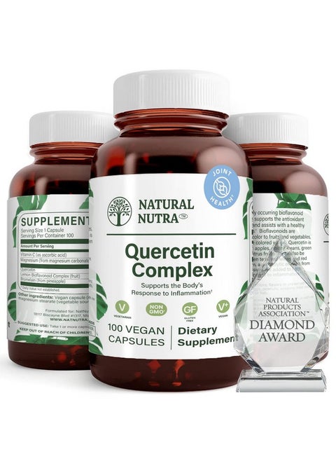 Quercetin Complex With Bromelain And Vitamin C Citrus Bioflavonoid Supplement Promotes Liver Health 100 Vegan And Vegetarian Capsules