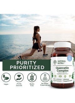 Natural Nutra Quercetin Complex With Bromelain And Vitamin C Citrus Bioflavonoid Supplement Promotes Liver Health 100 Vegan And Vegetarian Capsules  - Image 4
