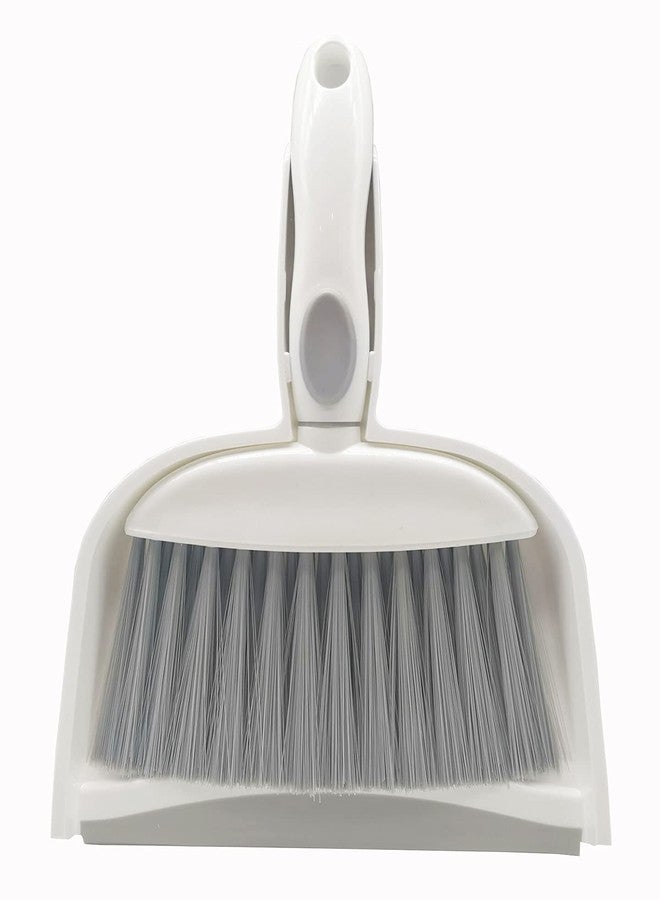 BSMstone Mini Broom and Dustpan Set-Mini Whisk Set for Desk, Housekeeping, Office, Kitchen, Pet Nest, etc.,Daily Cleaning Necessity Plastic Mini Dustpan Set (Gray) - Image 1