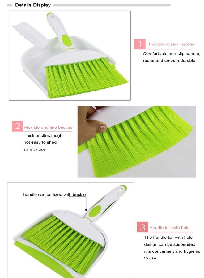 BSMstone Mini Broom and Dustpan Set-Mini Whisk Set for Desk, Housekeeping, Office, Kitchen, Pet Nest, etc.,Daily Cleaning Necessity Plastic Mini Dustpan Set (Gray) - Image 5