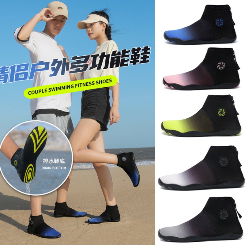 Outdoor upstream shoes breathable wading shoes men''s and women''s beach swimming climbing indoor running high-top fitness shoes - Image 3