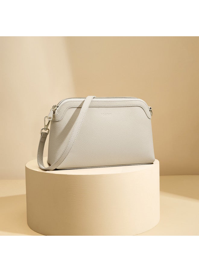 Josiny Top Grain Leather Bag For Women 2025, Light Luxury Large Capacity Versatile Shoulder Crossbody Bag, Underarm Mom Bag, Women's Handbag - Image 4