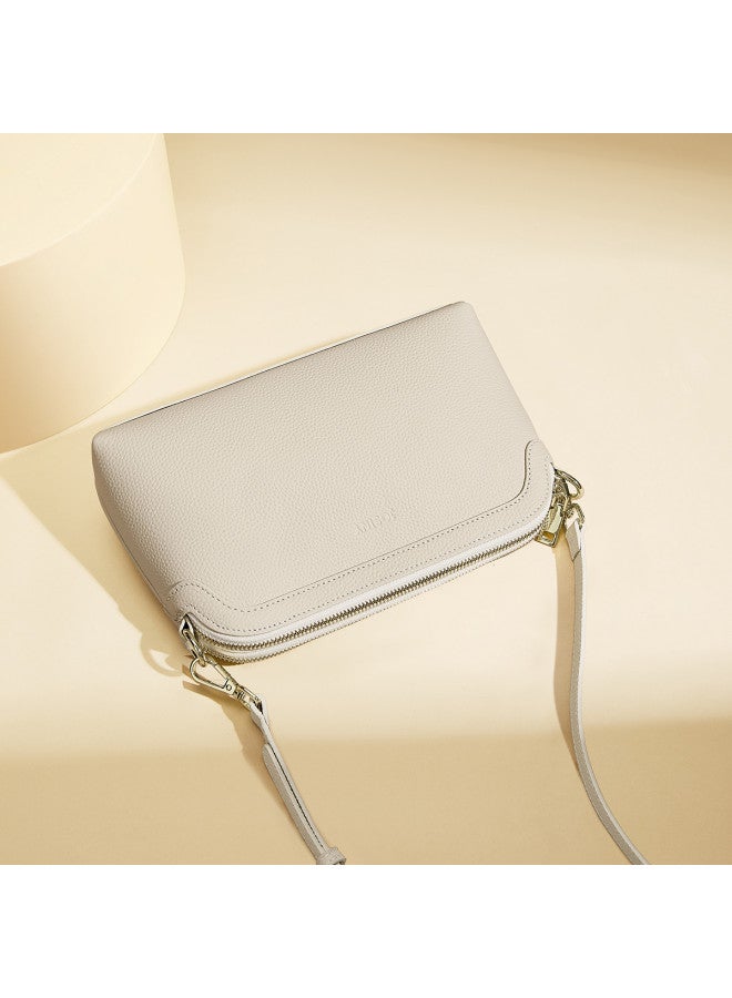 Josiny Top Grain Leather Bag For Women 2025, Light Luxury Large Capacity Versatile Shoulder Crossbody Bag, Underarm Mom Bag, Women's Handbag - Image 3