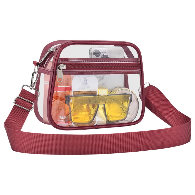 USPECLARE Clear Bag for Stadium Events Clear Sports Fan Handbags Purses with Adjustbale Strap for Concerts Festivals Game Day - Image 2