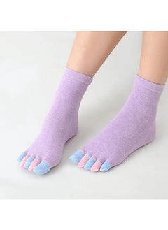 6 Pairs Unisex Toe Socks Cotton Crew Sock Five Finger Socks For Running Athletic - pzsku/Z95A5ACF88B5103098FDBZ/45/_/1702016207/07487753-34d8-45da-a60c-394be5c62dcc