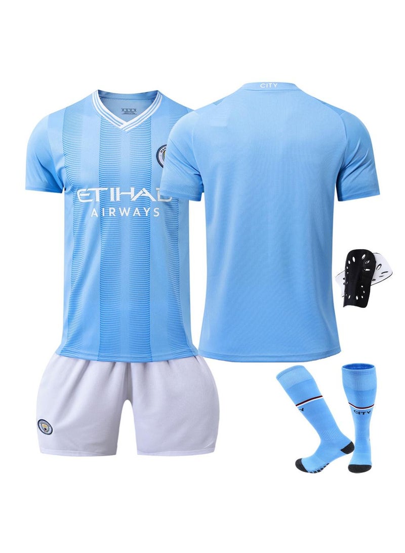 Generic 23/24 Manchester City Home Jersey Preemptive Edition Size Children'S And Adult Sizes With Socks And Protective Clothing - Image 1