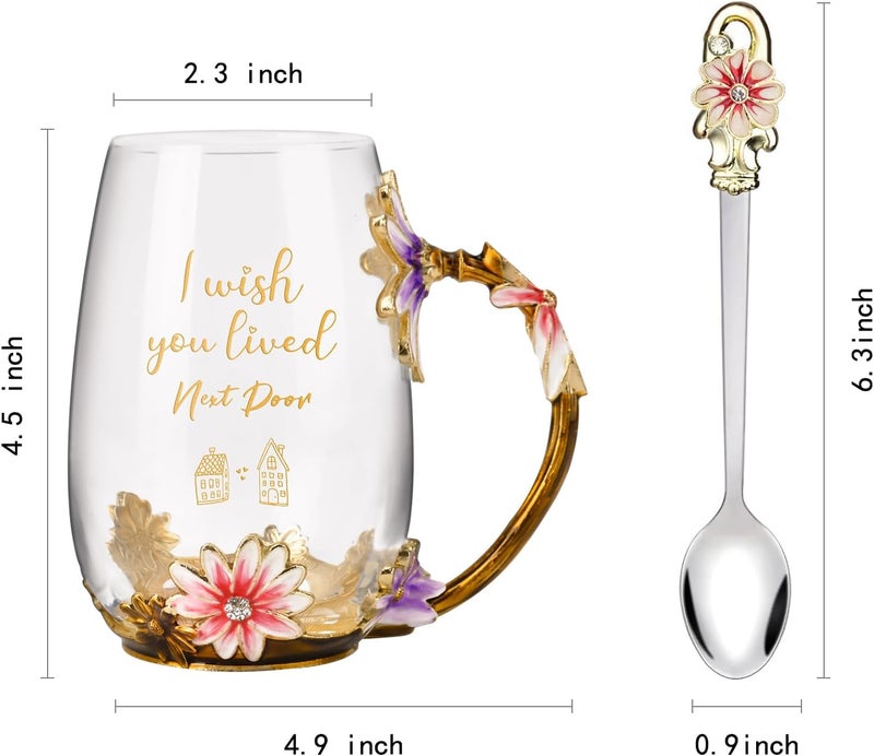 OEAGO Friendship Gifts for Friends Best Friend Birthday Gifts for WomenHerBFFSistersBesties Unique Tea Cup - Image 2