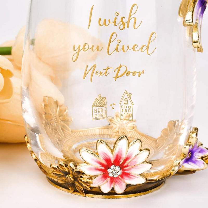 OEAGO Friendship Gifts for Friends Best Friend Birthday Gifts for WomenHerBFFSistersBesties Unique Tea Cup - Image 3