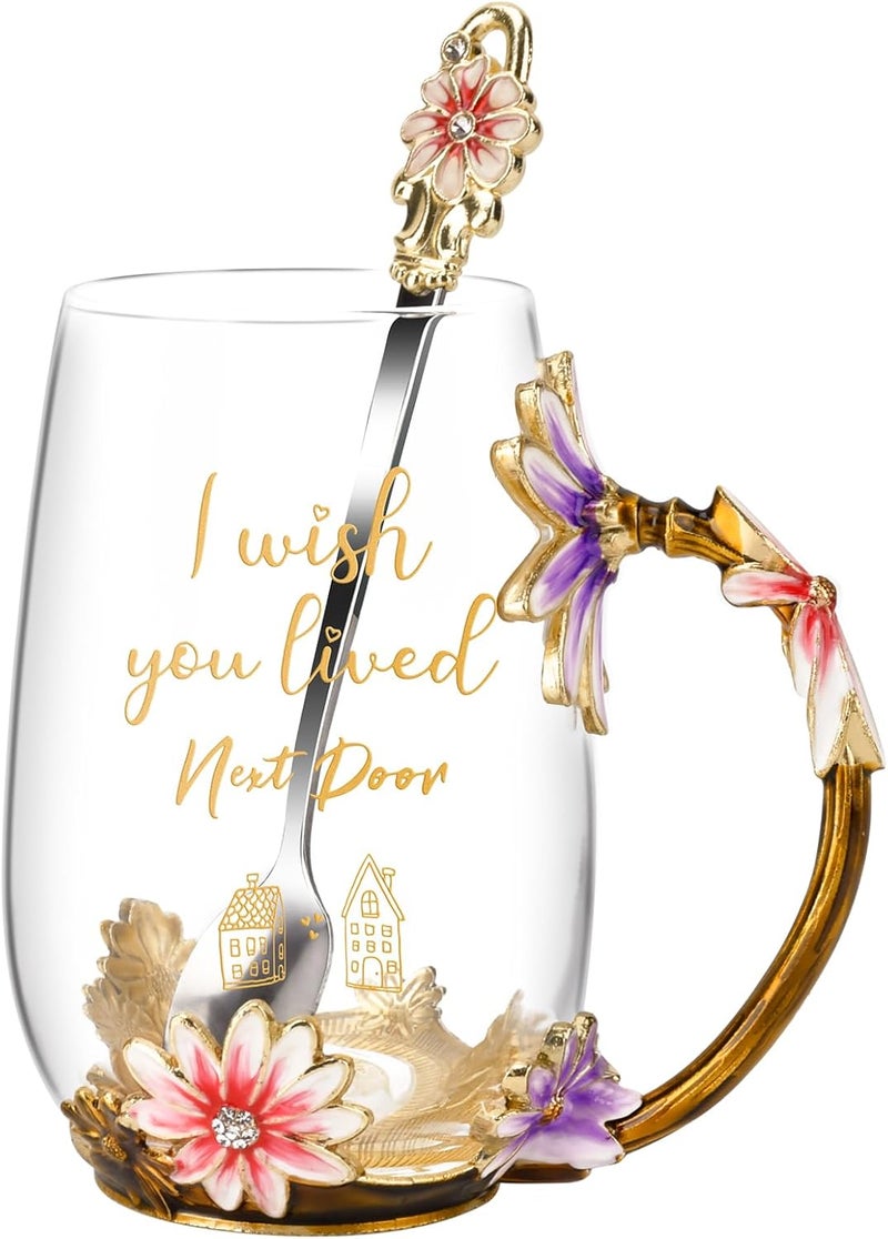 OEAGO Friendship Gifts for Friends Best Friend Birthday Gifts for WomenHerBFFSistersBesties Unique Tea Cup - Image 1
