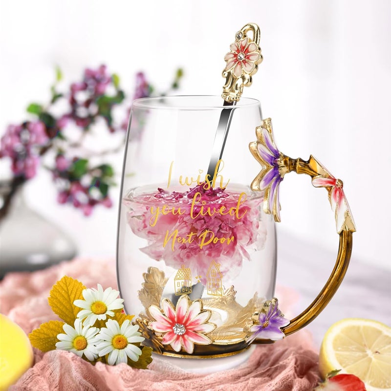 OEAGO Friendship Gifts for Friends Best Friend Birthday Gifts for WomenHerBFFSistersBesties Unique Tea Cup - Image 4