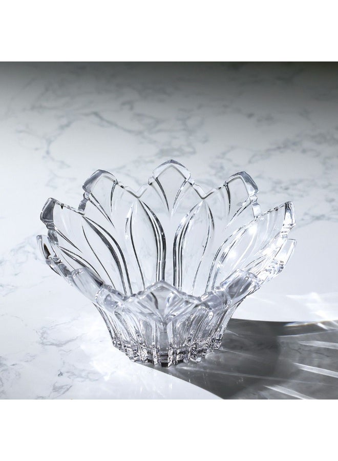 Mondo Villa Medium Bowl 24 cm - Elegant Serveware for Dining, Premium Quality Glass Bowl, Decorative Kitchen Accessory for Modern Table Settings - Image 1