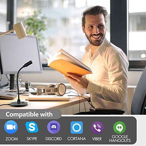 CMTECK Mini Gooseneck Microphone for Dictation,Computer Desktop Microphone for Computer Laptop PC.USB Plug and Play for Skype,YouTube,Gaming, Streaming,Discord and Roblox - Image 3
