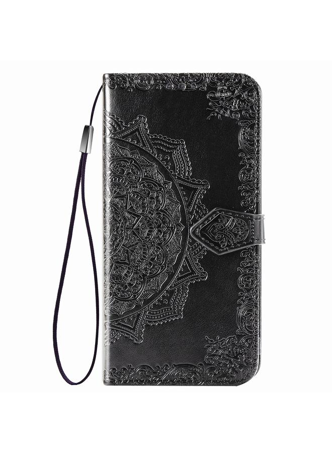 S-TOP Case For Google Pixel 4a 5G Halfway Mandala Embossing Pattern Horizontal Flip PU Leather Case with Card Slots & Holder & Wallet & Lanyard - Image 3