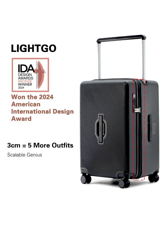 LIGHTGO 26 inch with Expandable with TSA travel case ABS mix PC Suitcase check in luggage - Image 1