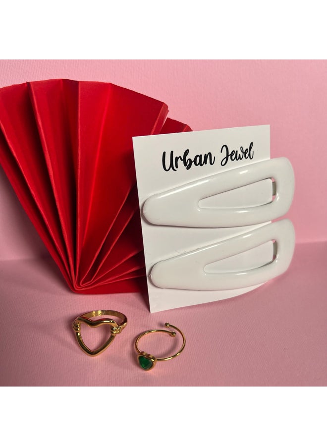 Urban Jewel Jumbo Hair Clips (Set of 2) - Image 3