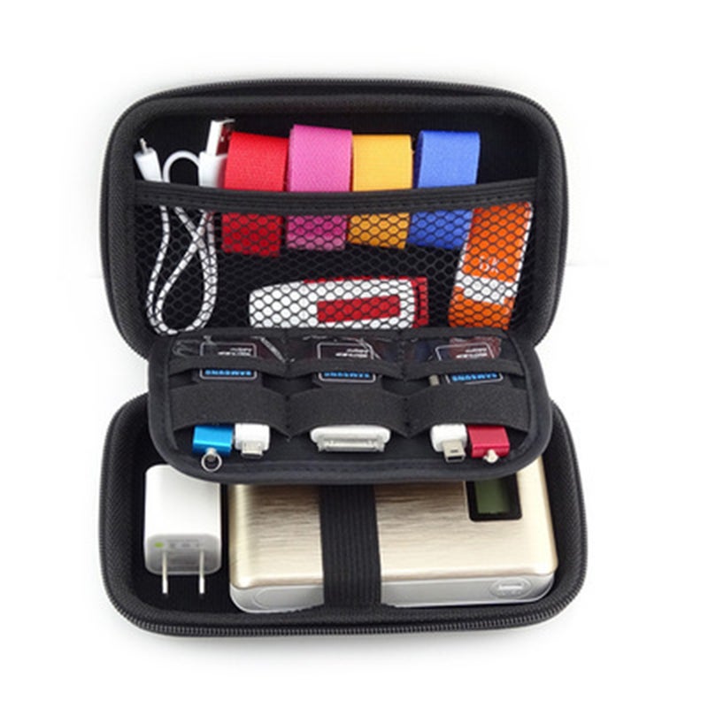 Waterproof Electronics Accessory Organizer Travel Portable Carrying Storage Bag （Red） - Image 5