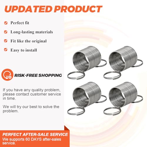Beaquicy W10400895 Washer Tub Centering Suspension Spring 4 Pack Fit for Kenmore Whirlpool Roper Maytag Washer, Replace LP22618 1938554 AP5263280 PS3497596 AH3497596 EA3497596, 365 DAYS WARRANTY by Beaquicy - Image 3