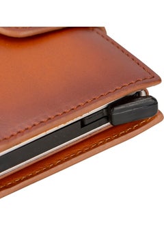 PLM Palertag Leather Wallet Airtag and Mechanism RST2EF Tan  - Image 5