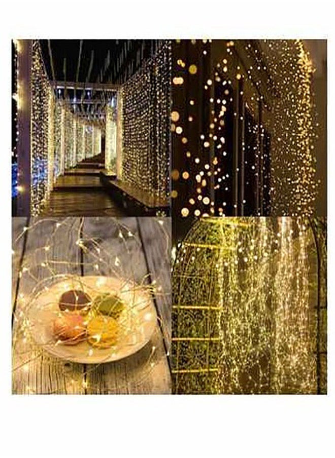 Captaintech 300-LED Curtain String Light With Remote Yellow 3x3meter  - Image 2