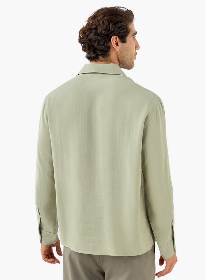 ايكونيك قميص كلاسيكي بياقة وجيب صدر - Image 3