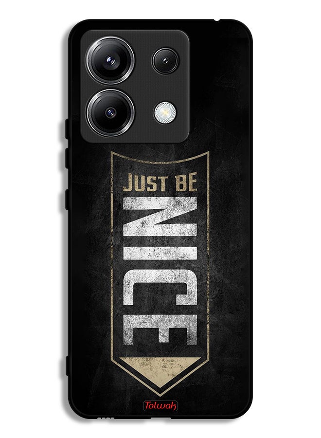 Tolwak Xiaomi Poco X6 5G Protective Case Cover Just Be Nice - Image 1