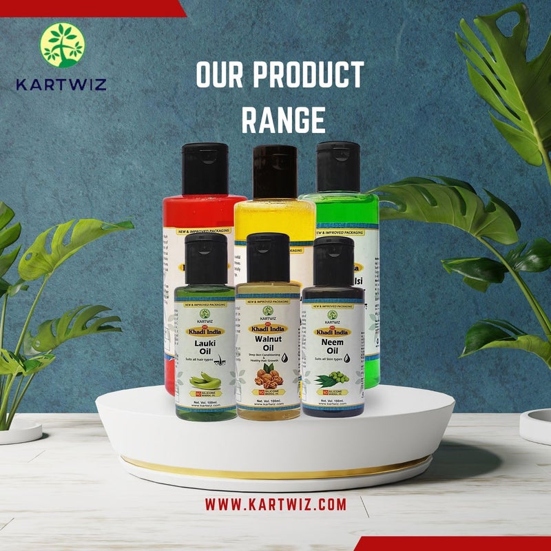 Khadi Herbal Herbigiri Herbal Castor Oil for Hair Growth 100ml Pack of 2 - Image 5