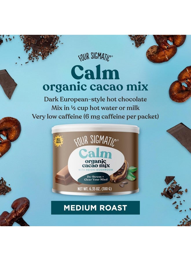 Four Sigmatic Mushroom Hot Cacao Mix with Reishi | Organic Reishi Mushroom with Cacao Powder | Stress Relief & Sleep Support | Vegan, Gluten-Free & Dairy-Free | 30 Serving Can - Image 3