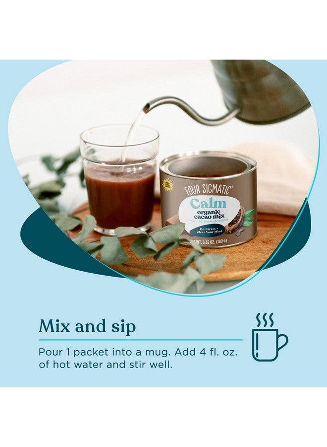 Four Sigmatic Mushroom Hot Cacao Mix with Reishi | Organic Reishi Mushroom with Cacao Powder | Stress Relief & Sleep Support | Vegan, Gluten-Free & Dairy-Free | 30 Serving Can - Image 4