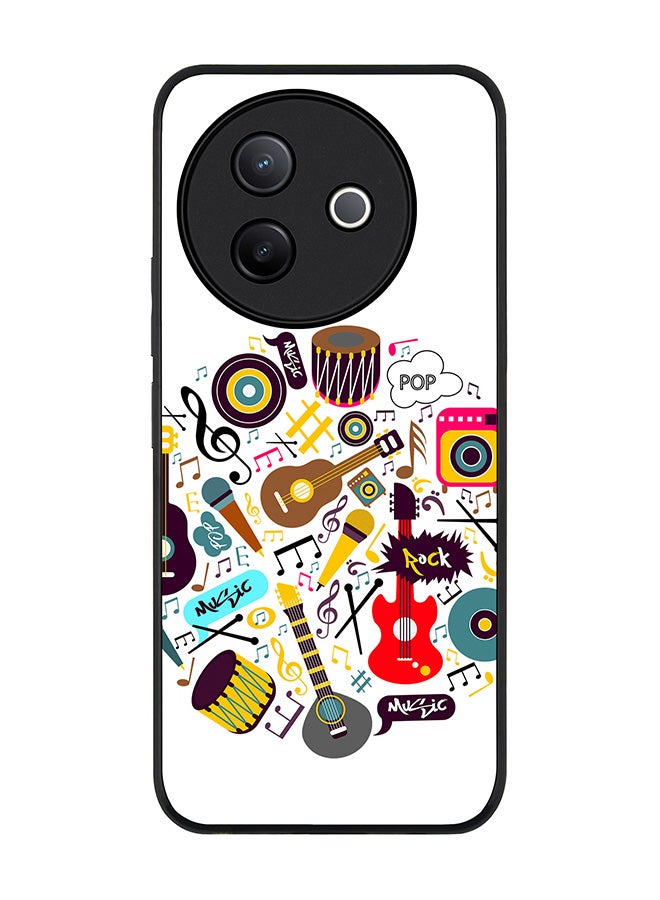 Stylizedd For Vivo Y39 5G / vivo Y300i 5G Case,Slim fit Camera Protection, Shockproof Thin Phone cover  - Muscial Instruments - Image 1