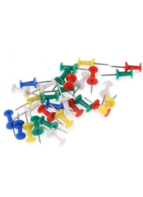 colored push pins | heads come in an assortment of colors for eye-catching appeal | pins & tacks|school and office supplies | pushpins | thumb tacks