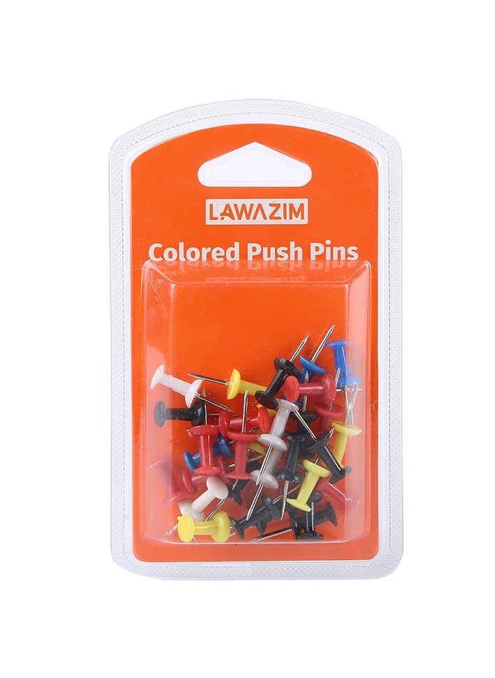 colored push pins | heads come in an assortment of colors for eye-catching appeal | pins & tacks|school and office supplies | pushpins | thumb tacks