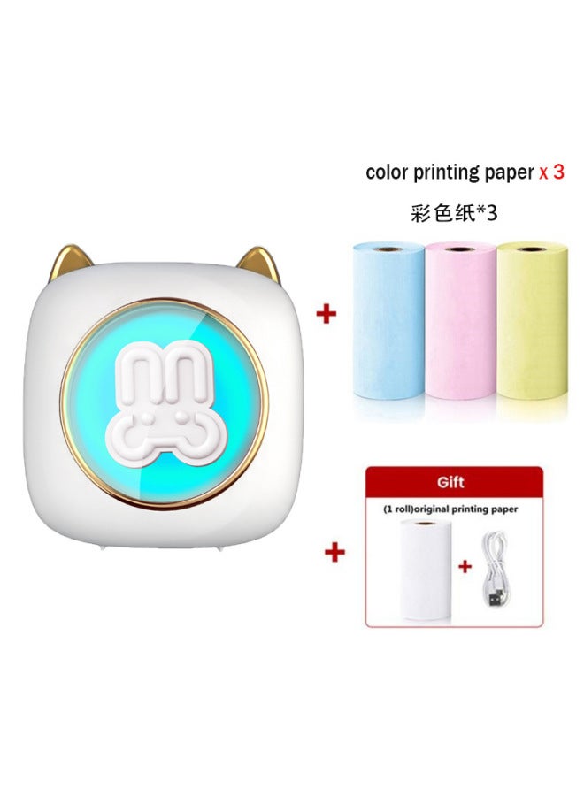 نيوترل طابعة محمولة ساخنة صغيرة للاستخدام المنزلي، طابعة لاصقة للأسئلة الخاطئة للطلاب بدون حبر - Image 1