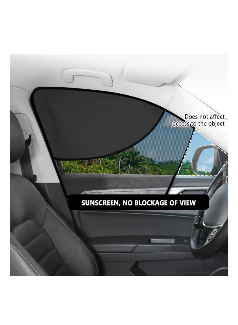 Zikra Car Window Shades with Magnets, Double Insulated Layer Car Window Covers, for Privacy and Car Interiors, Car Camping Essentials Car Sun Shade for Most Car, Truck, SUV (Front Window/2PCS) - Image 2