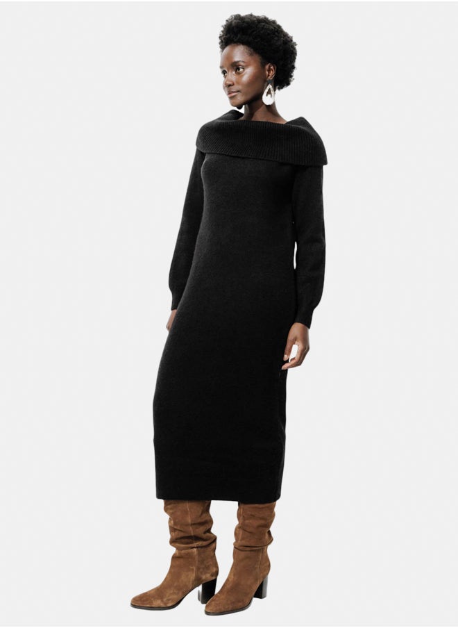 promod Bardot neckline jumper dress  - Image 1