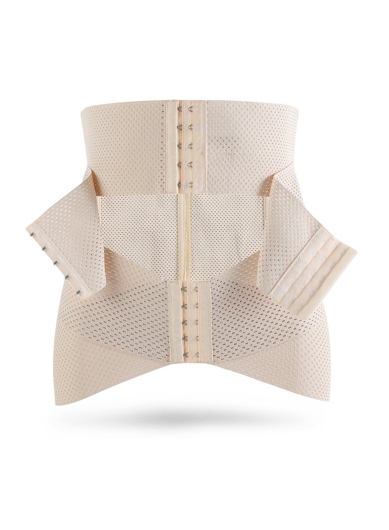 SUNVENO Belly Shaper and Hip Definition Band - Beige, 2XL - Image 2