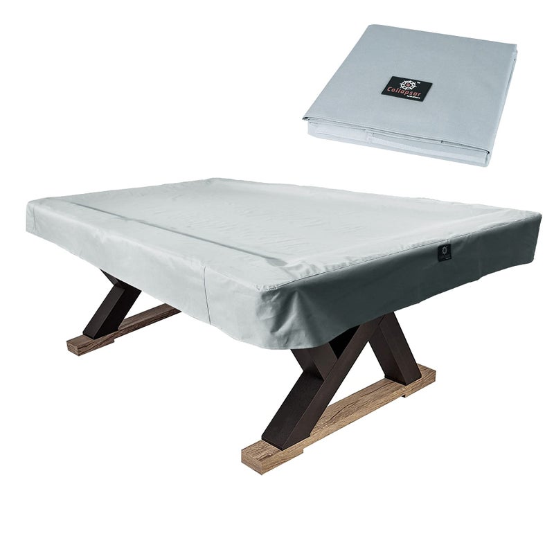 Collapsar 789FT Heavy Duty 600D Polyester Canvas Billiard Pool Table Cover7 Colors Available Coffee Brown 9Foot