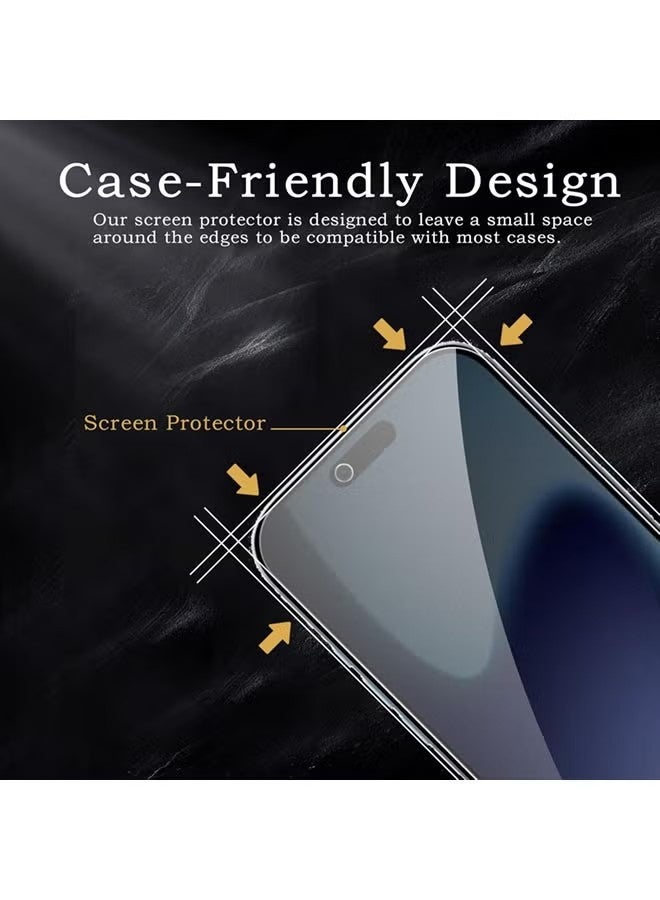 عبوة من قطعتين من واقي شاشة الخصوصية لجهاز iPhone 17 Air + عبوة من قطعتين من واقي عدسة الكاميرا، زجاج مقوى فائق الجودة 9H+، شاشة بتغطية كاملة - Image 4