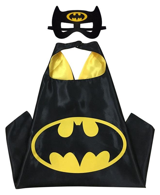 Superhero زي القبعات والأقنعة, بدلة باتمان زي, هالوين زي هدية, مزدوج الجانب القبعات أفضل ألعاب البطل الخارق الأولاد اللباس - Image 1
