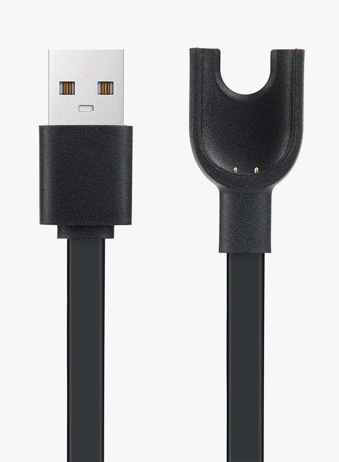 USB Charging Cable For Xiaomi Mi Band 3 0.15meter Black  - Image 1