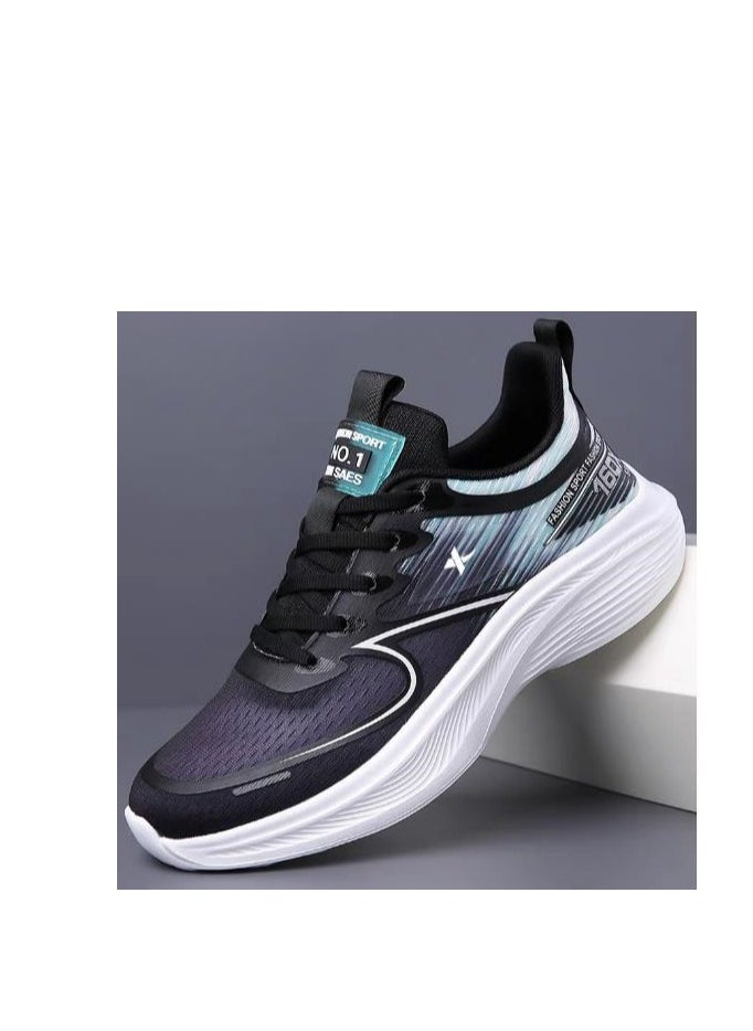 XTEP - Men's Mesh Ultra Light Carbon Plate Shock-Absorbing Racing Running Shoes - Image 1