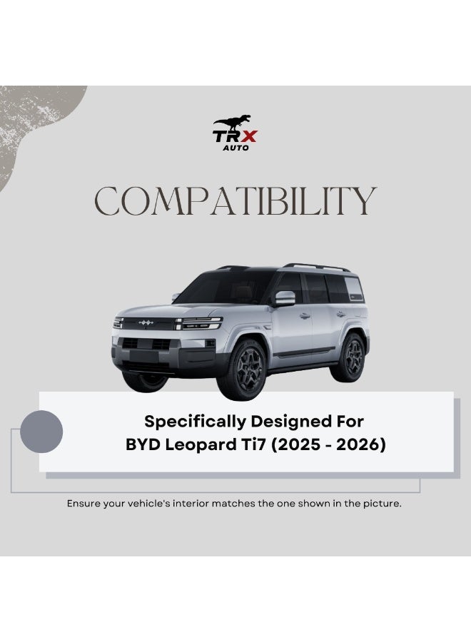 TRX AUTO BYD Leopard Ti7 15.6 Inch Magnetic Car Phone Holder for Dashboard Screen (2025-2026) | Strong Magnetic Mount | 360° Adjustable | One-Hand Operation | Universal MagSafe & Smartphone Compatible - Image 3