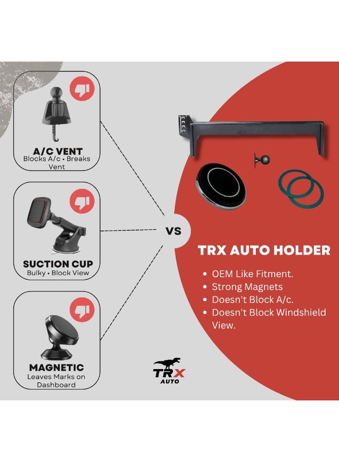TRX AUTO BYD Leopard Ti7 15.6 Inch Magnetic Car Phone Holder for Dashboard Screen (2025-2026) | Strong Magnetic Mount | 360° Adjustable | One-Hand Operation | Universal MagSafe & Smartphone Compatible - Image 2