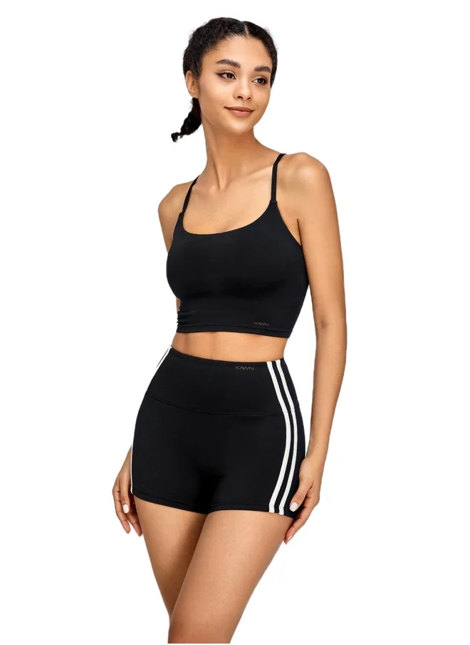 كون.يوغا Womens High Waist Contour Seamless Workout Sport Yoga Shorts Tummy Control