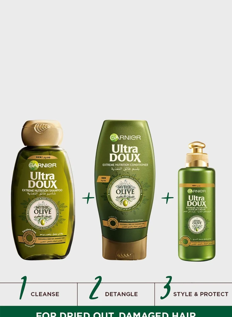 garnier Ultra Doux - Mythic Olive Shampoo 400ml + Shampoo 400 ml, Savings 28%