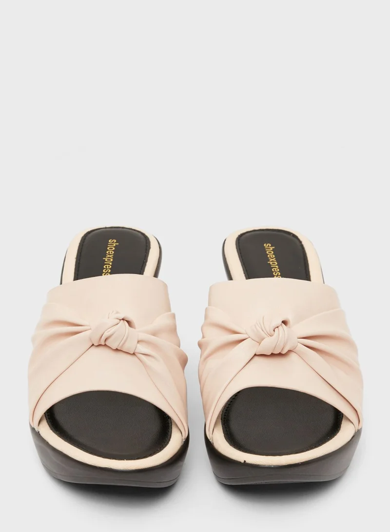 shoexpress Wide Strap Wedge Sandal