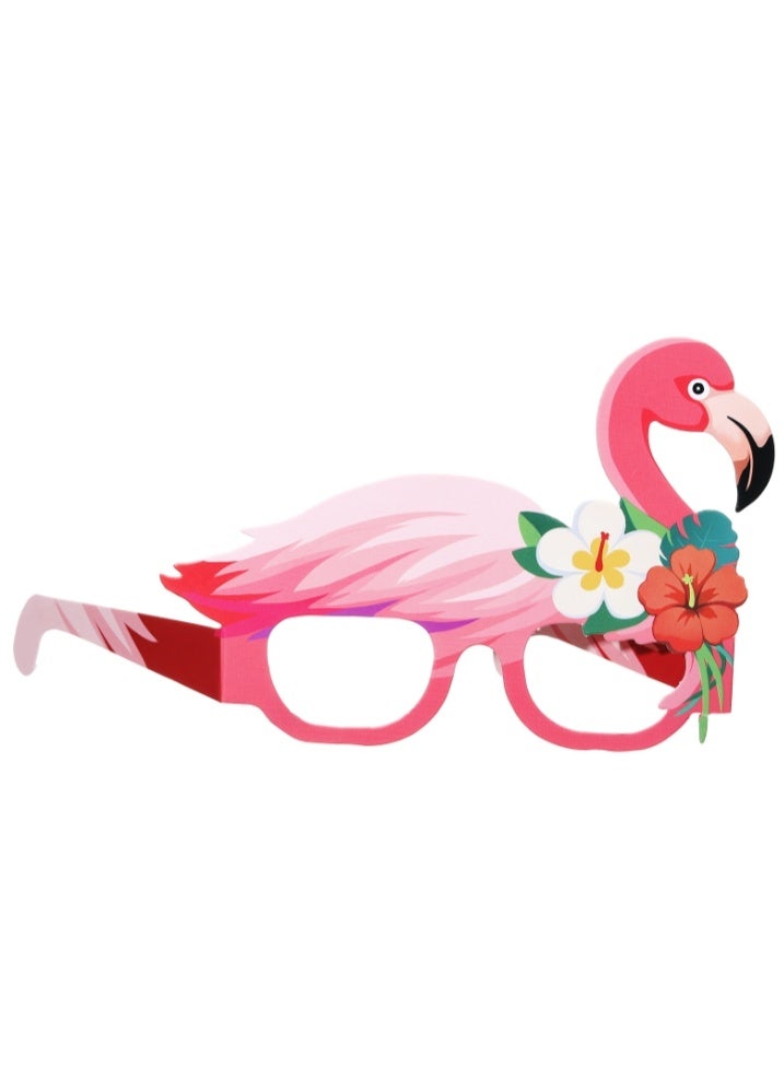 8 Pairs Funny Hawaiian Glasses, Tropical Fancy Dress Props, Fun Summer Kids Party Favors, Beach Themed Party Supplies Decoration - Image 1